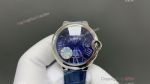 AF Ballon Bleu Cartier 33mm Calibre 076 Movement Blue Face Blue Leather Band Watch